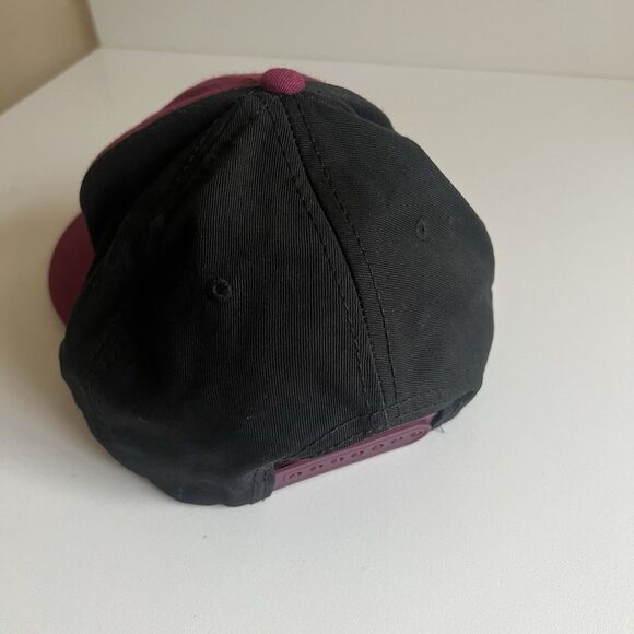 The Walking Dead AMC SnapBack Adjustable Hat Zombie Bite Halloween Maroon Black - Picture 6 of 10
